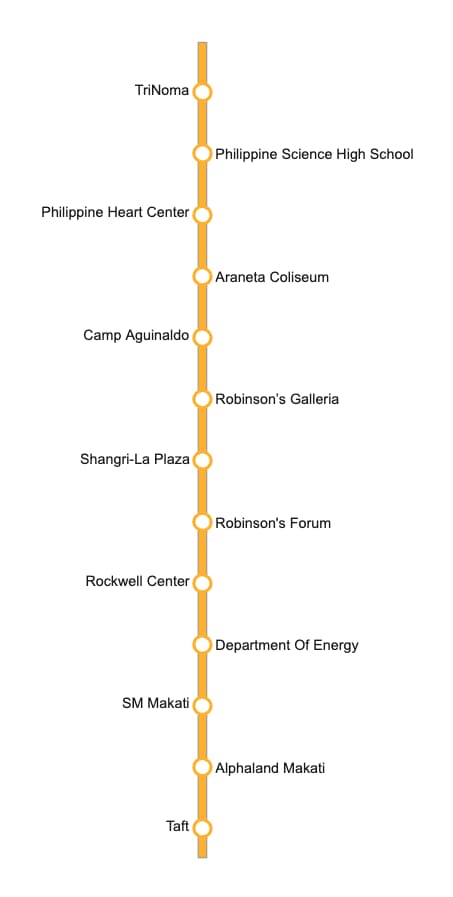 Philippines City Subway Map