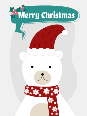 Christmas Bear Card