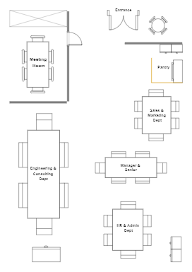 Office Plan Layout for Global Organization