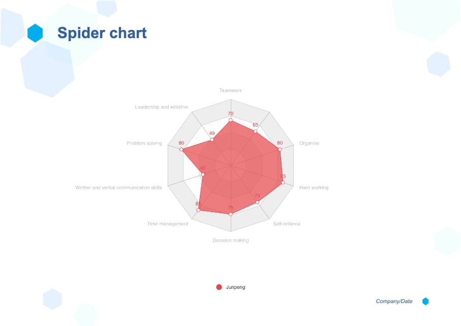 Spider Chart Example