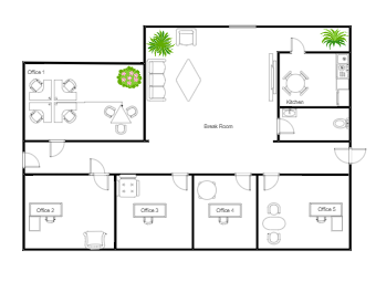 Close Office Layout Example