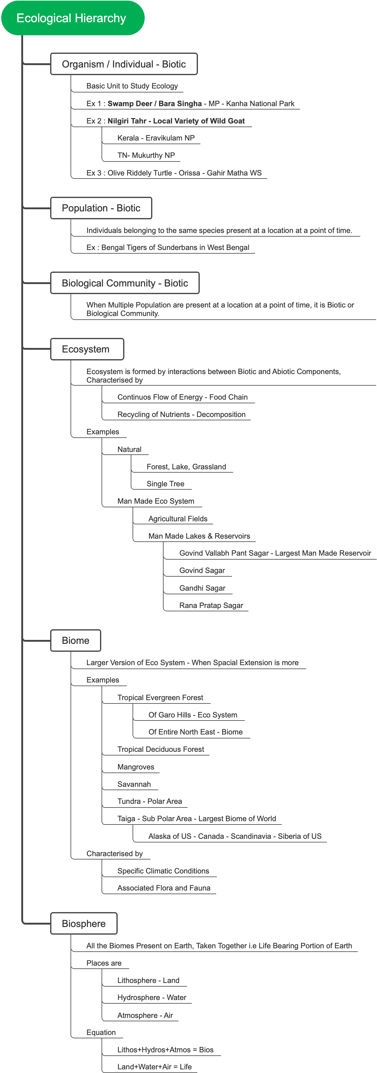 Ecological Hierarchy