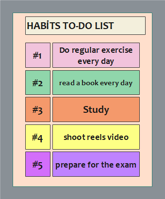 Habits To Do List