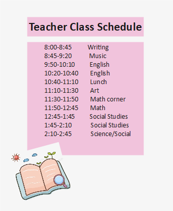 Teacher Class Schedule