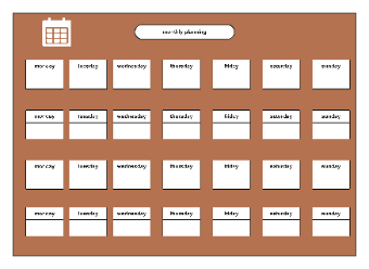 Monthly Planner Template