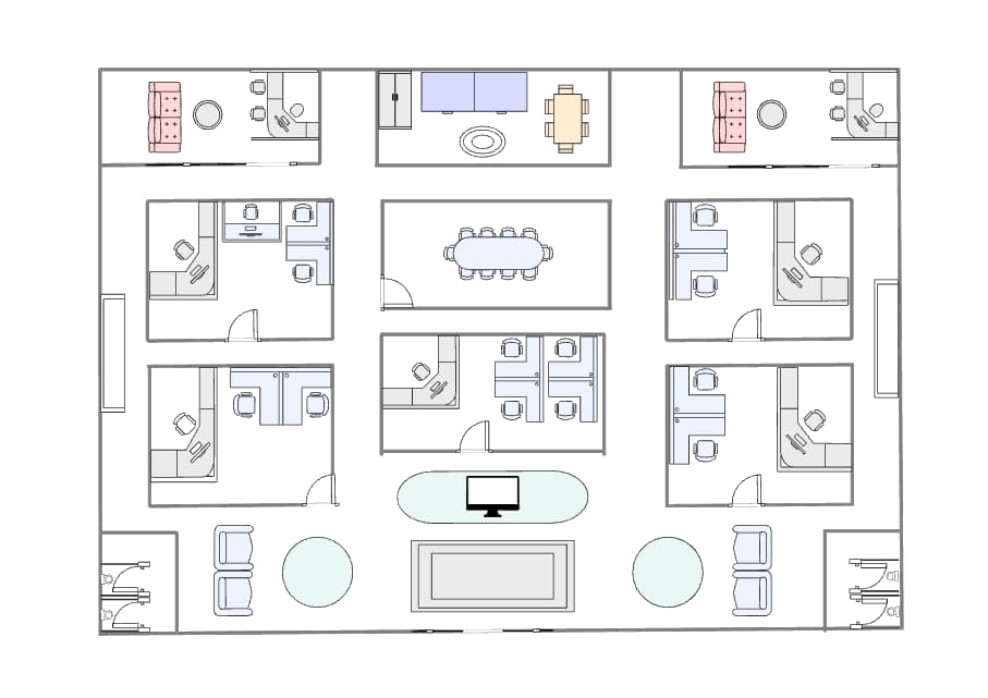 Office Layout Design Example