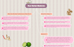 Thai Herbal Medicine Mind Map