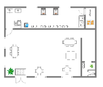 Coffee Shop Floor Plan Template