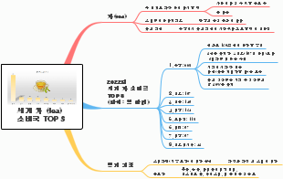 세계 차 소비국 TOP 8 마인드 맵