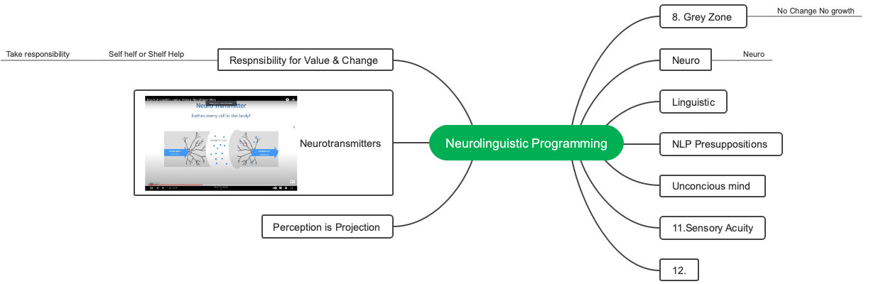 Neurolinguistic Programming NLP Mind Map
