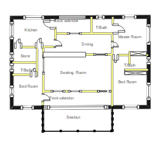 3 Bedroom Floor Plan With Seating Room
