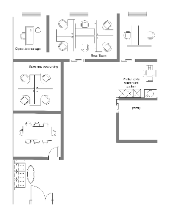 Detailed Office Floor Plan Example