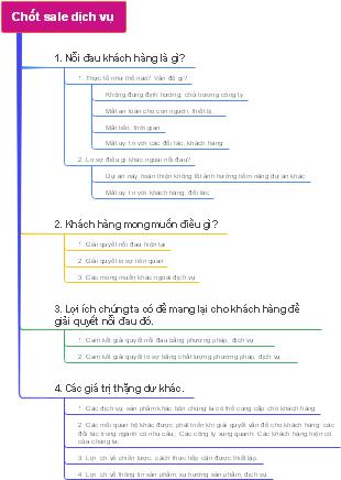 Chốt sale dịch vụ
