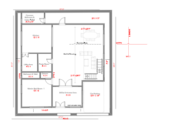 Residential House Ground Floor Plan