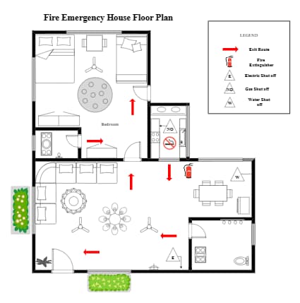 Home Fire Escape Plan Example