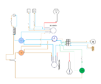 Electrical Control System Diagram for Temperature and Humidity Regulation