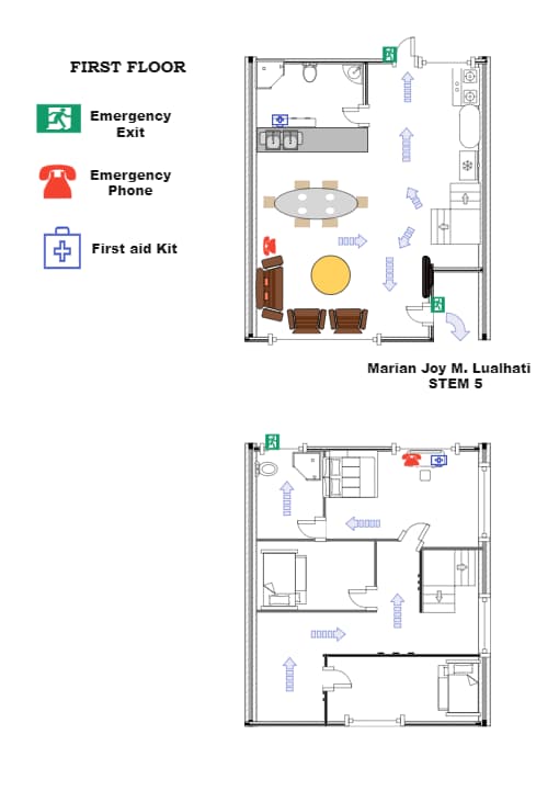 House Evacuation Plan | EdrawMax Templates