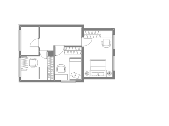 Compact Studio Apartment Floor Plan