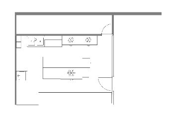 Kitchen floor plan design