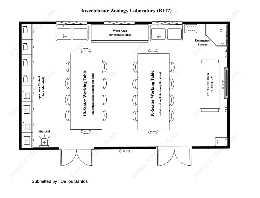 Proposed Laboratory Floor Plan
