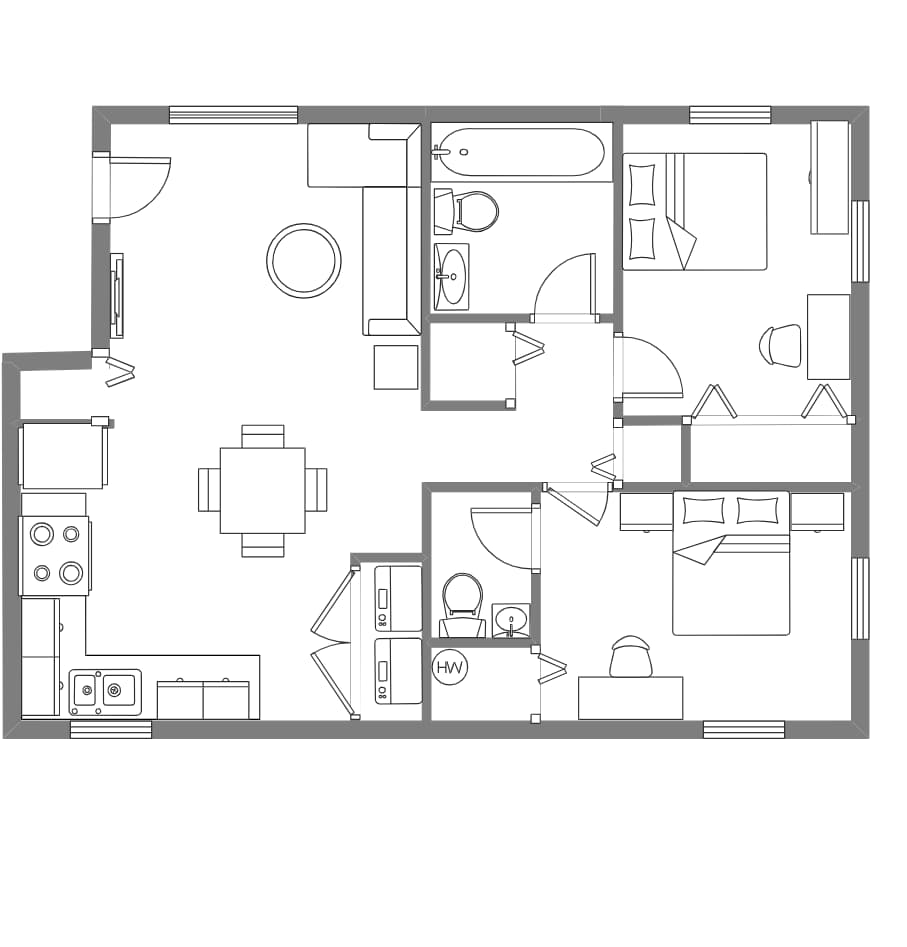 Flat Floor Plan For First Floor
