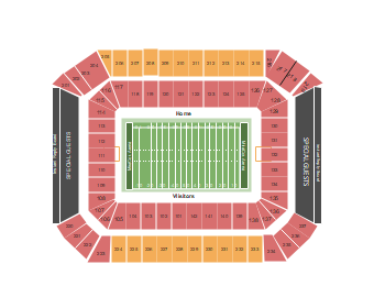 Raymond James Stadium Seating Chart | EdrawMax Templates