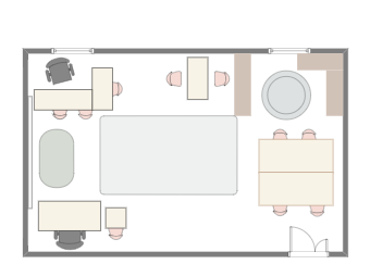 Office space floor plan design