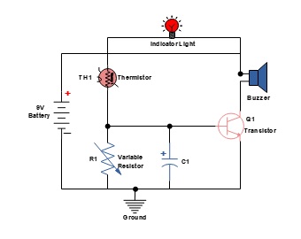 Heat Sensor Circuit Diagram