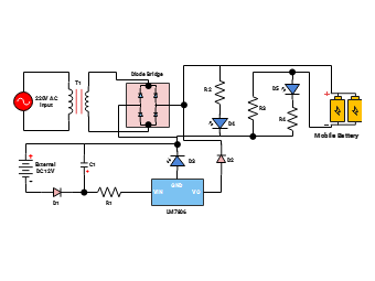 Mobile Battery Charging Circuit Diagram