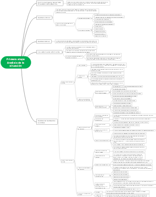 Mind map of situation analysis program