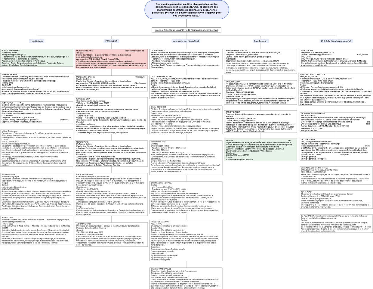 Perception auditive chez les personnes atteintes de schizophrénie