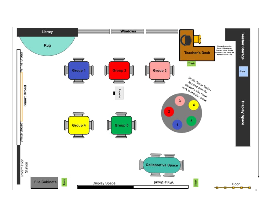 Classroom Layout Management | EdrawMax Templates