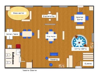 Preschool Classroom Layout | EdrawMax Templates