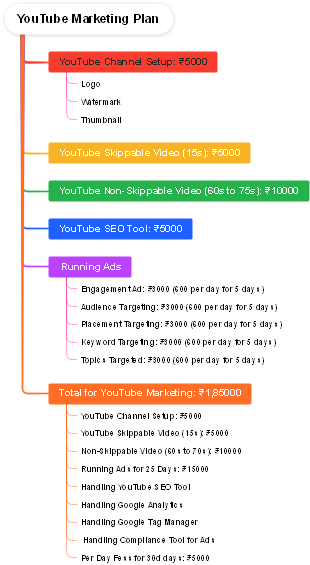 Strategic YouTube Marketing Plan with Budget Breakdown