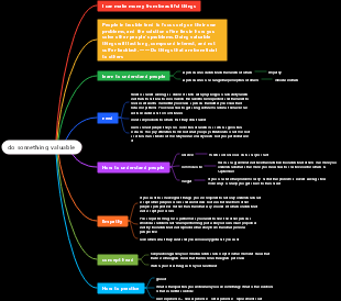 do something valuable