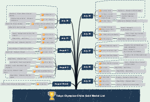 Tokyo Olympics-China Gold Medal List-Tree Map