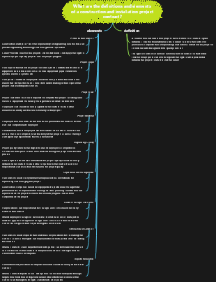 What are the definitions and elements of a construction and installation project contract