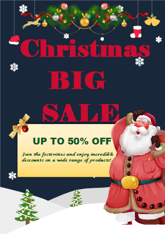 Christmas Big Sales Poster