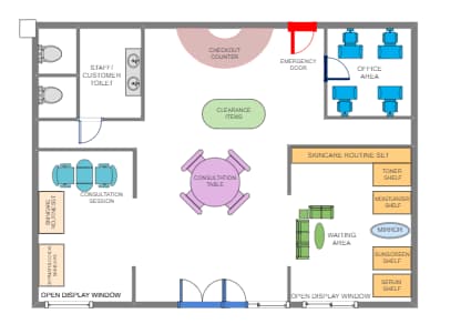 Skincare Store Layout