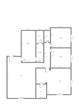 Five-Room Residential Floor Plan