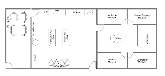 Office space floor plan design