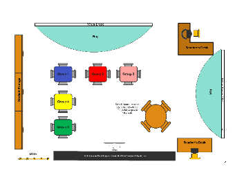 The floor plan of the classroom | EdrawMax Templates