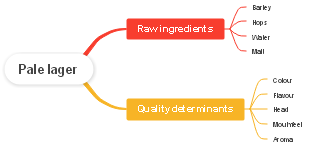 Pale lager mindmap