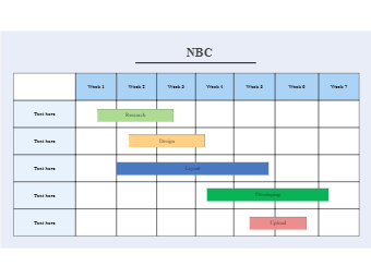 Project Timeline Gantt Chart