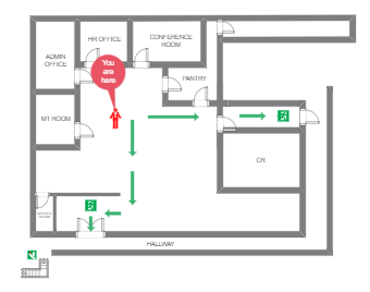 Office Emergency Exit Plan | EdrawMax Templates