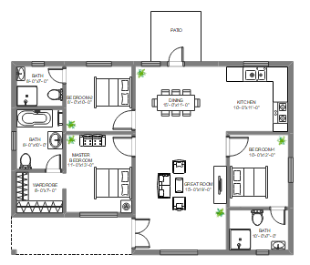 1200 sq ft House Plan