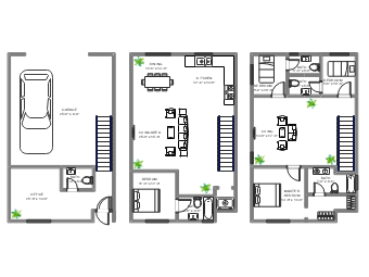 3 story 25x40 house plan