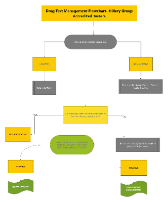 Drug Test Management Flowchart- Hillery Group Accredited Testers