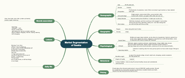 Saskia Market Segmentation