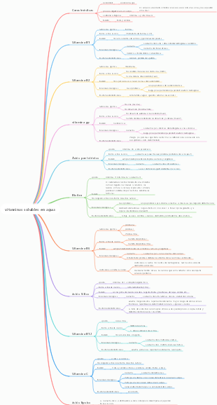 vitaminas solubles en agua